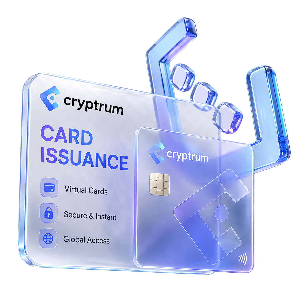 Cryptrum card issuance platform